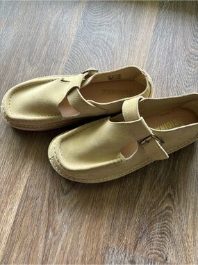 Clarks Wallabee Nomad T Bar Maple Suede